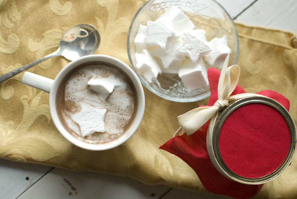 Hot cocoa mix and Peppermint marshmallows