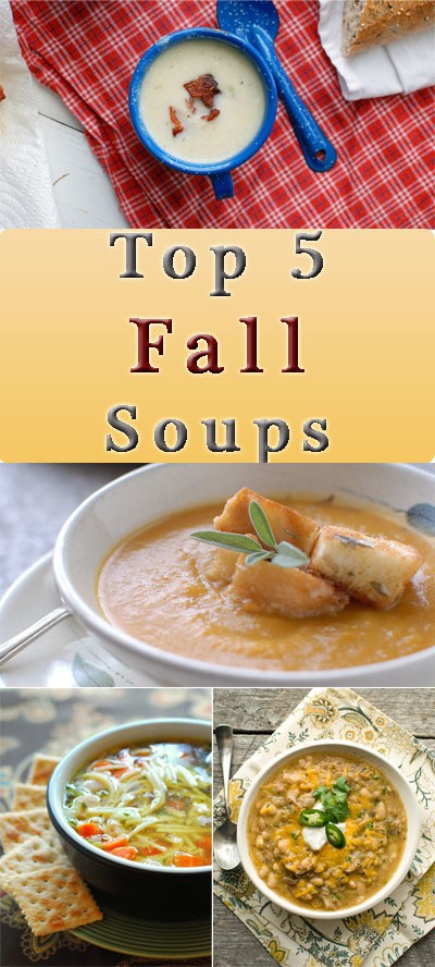 Top 5 Fall Soups from EatinontheCheap.com